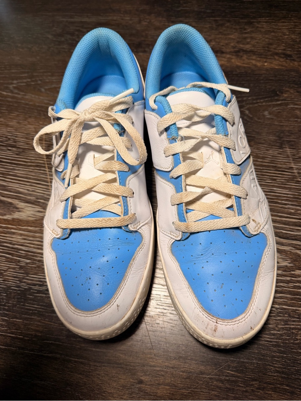 Air Jordan Golf Shoes White and Light Blue - Picture 3 of 8